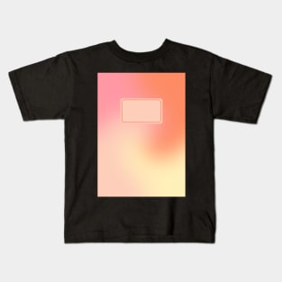 Back to School Pink and Coral Gradient Kids T-Shirt